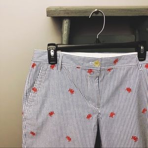 NWOT Talbots 7” Crab Girlfriend Chino Shorts